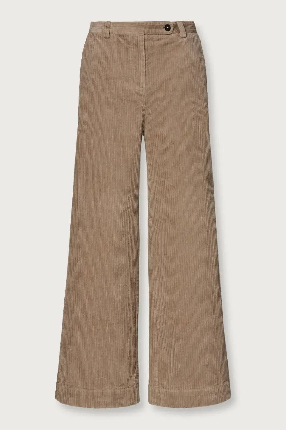 Massimo Alba Lamna pantaloni palazzo velluto taupe