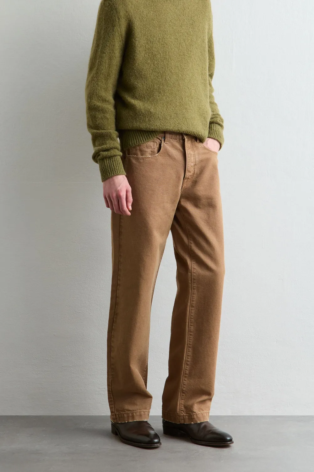 Massimo Alba Oceano pantaloni canvas cotone rusk