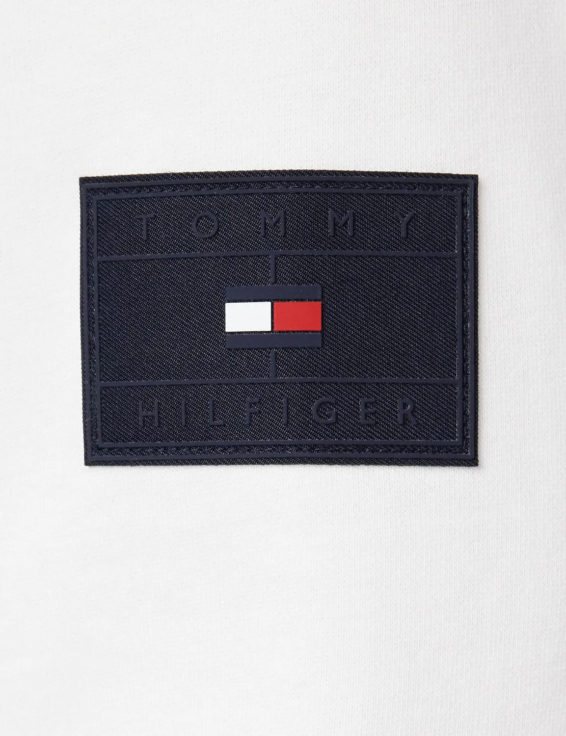 Tommy Hilfiger Badged Graphic Zip Mock felpa uomo L desert sky