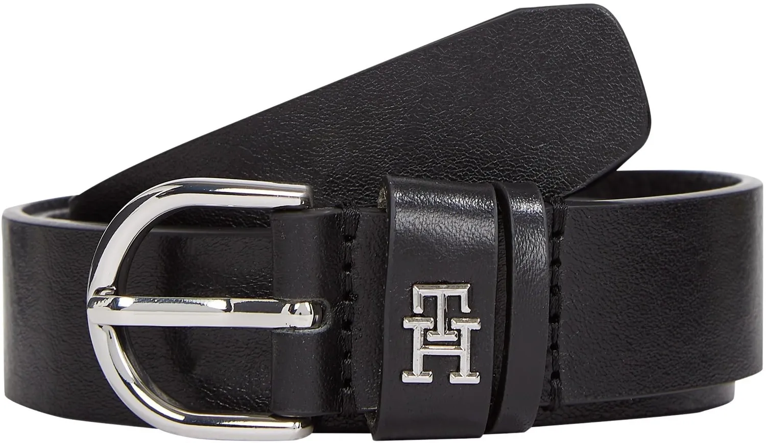 Tommy Hilfiger Essential Effortless 2,5 cm cintura donna pelle nera