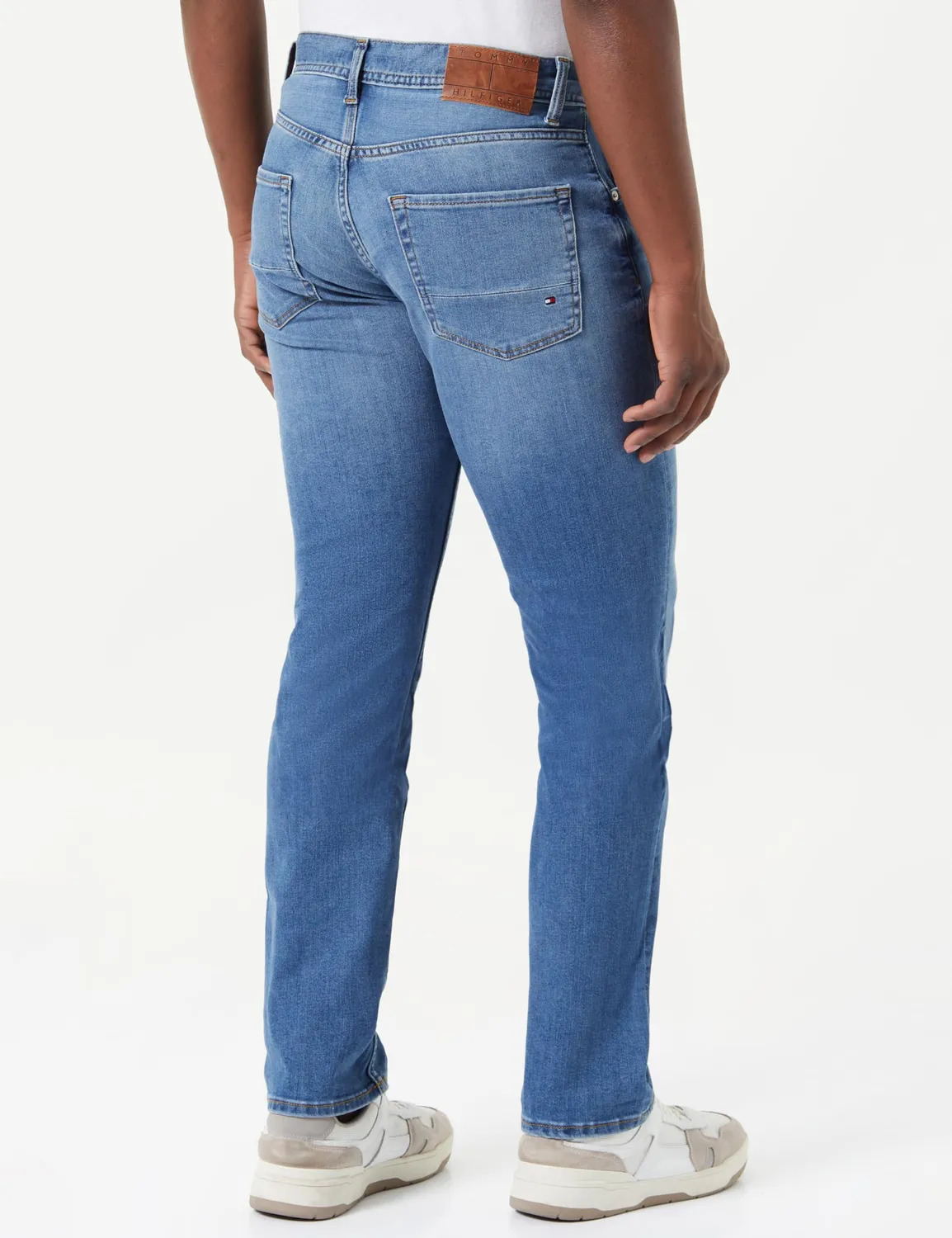 Tommy Hilfiger Denton jeans uomo straight 30W/34L elasticizzato