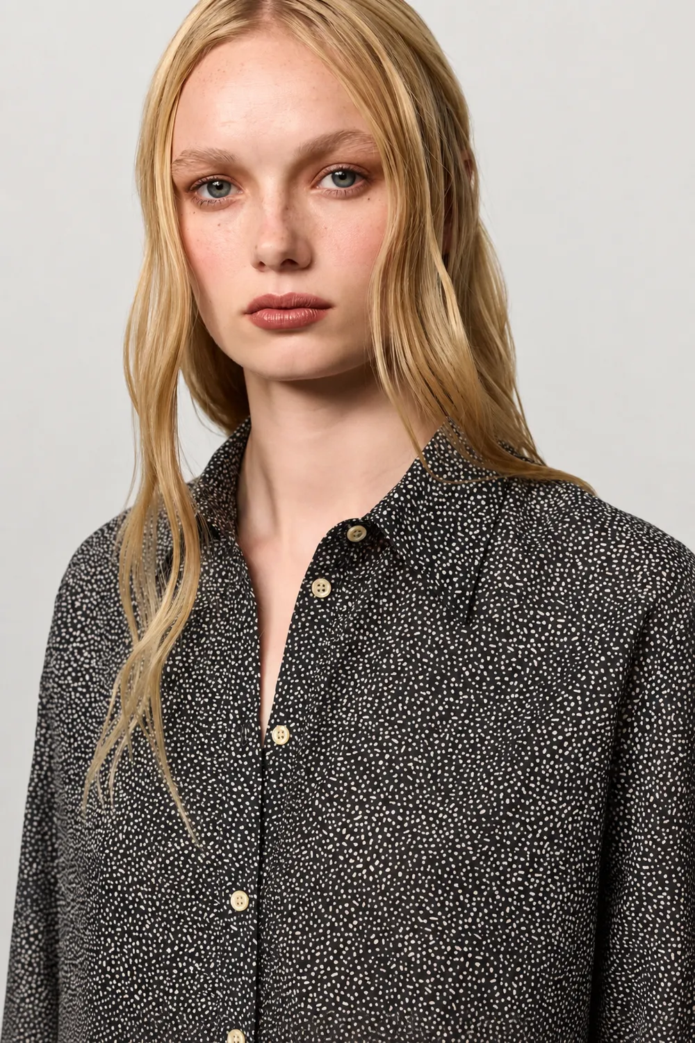 Massimo Alba SELMA camicia blu cotone cashmere morbida