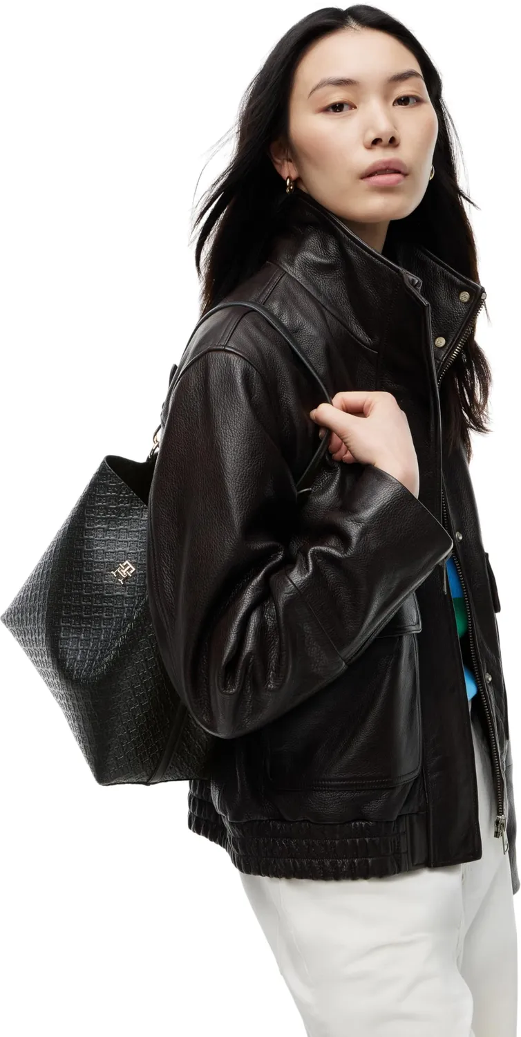 Tommy Hilfiger TH Icon Mono Borsetta Spalla Donna Nera