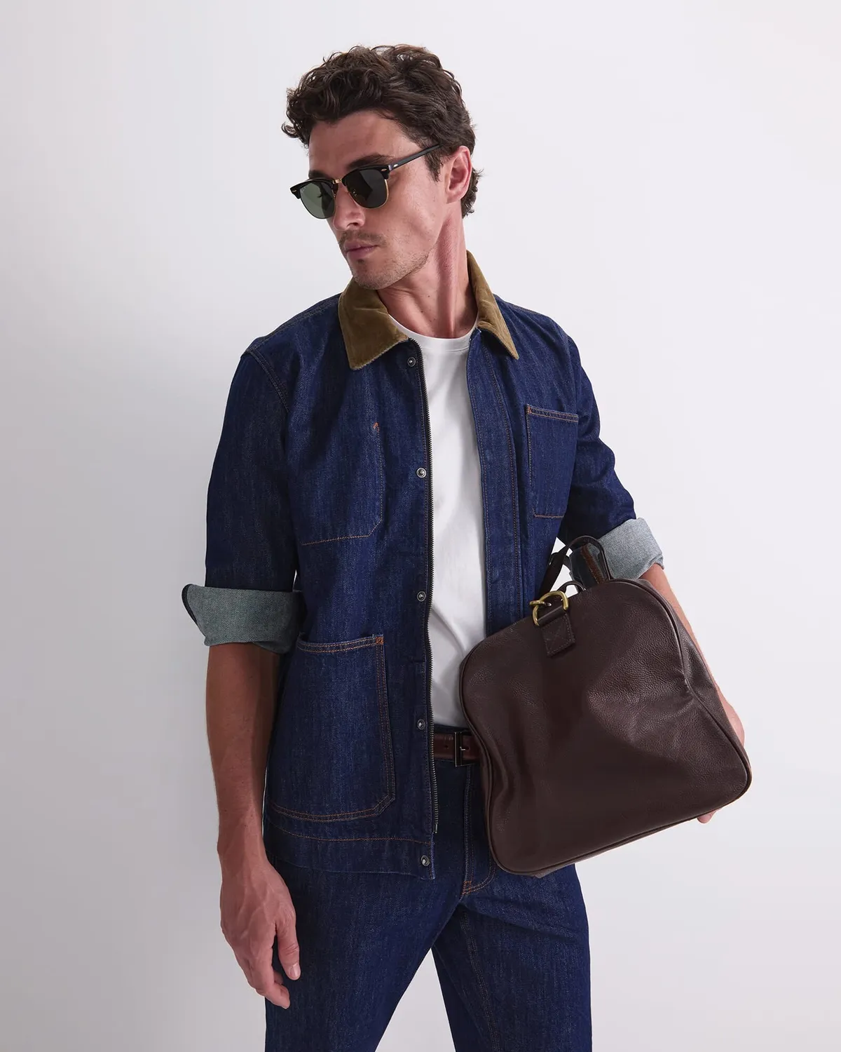Sportscraft Denim Chore giacca uomo denim indaco
