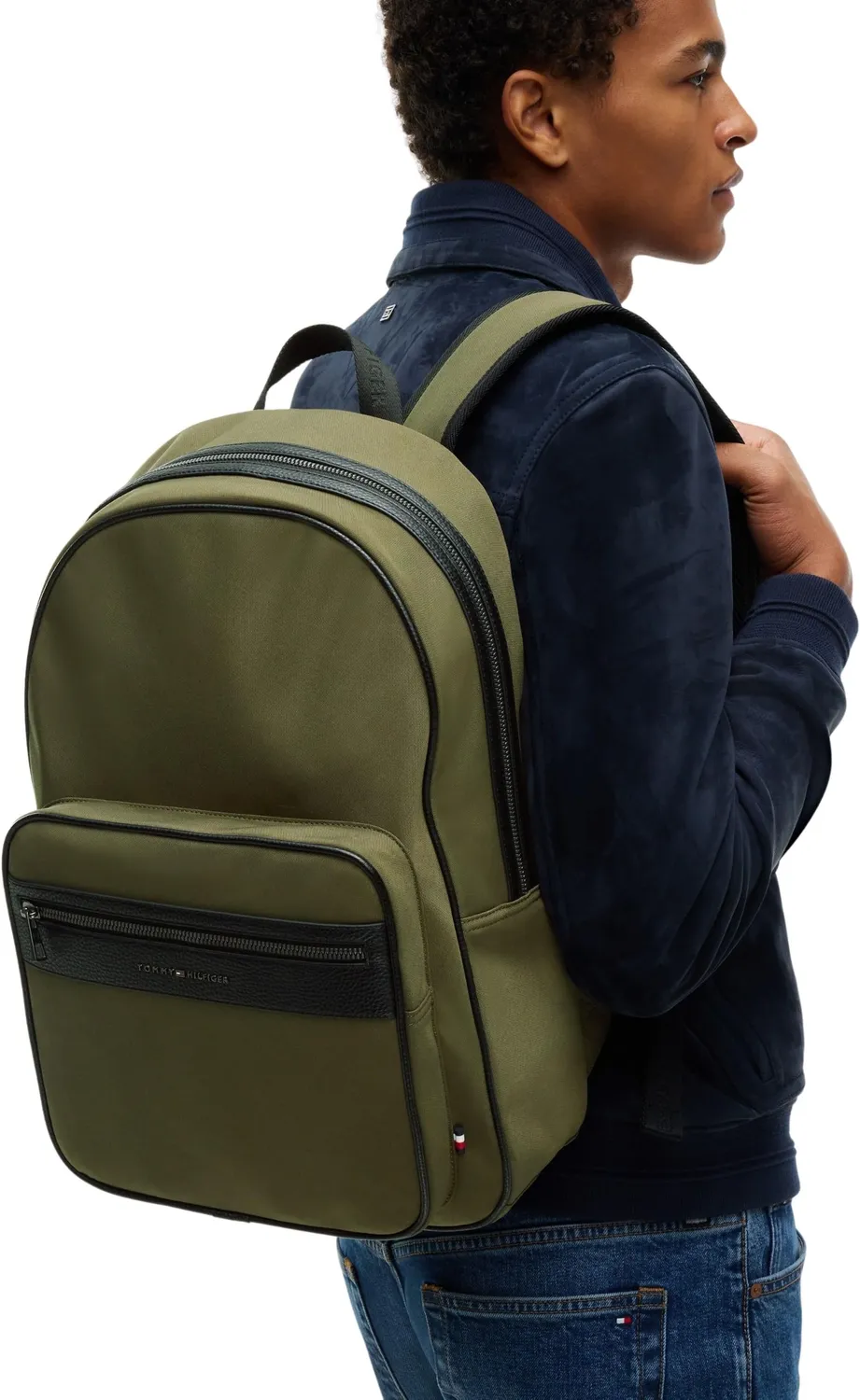Tommy Hilfiger Repreve zaino verde oliva riciclato