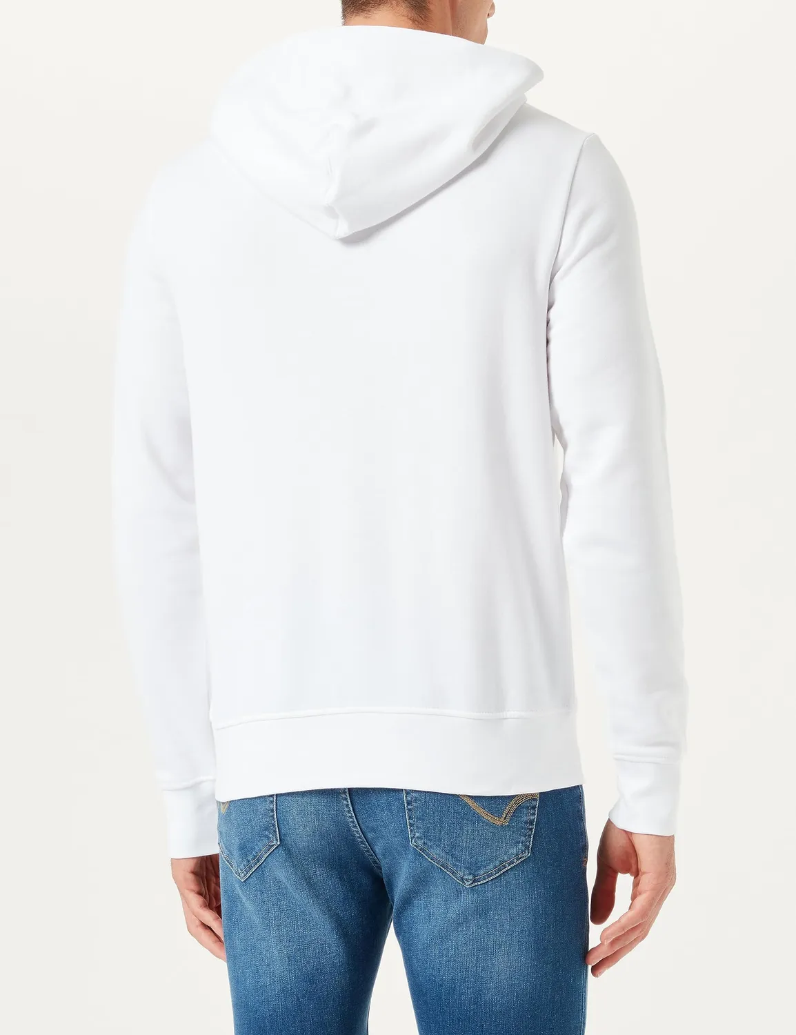 Tommy Hilfiger Flag Logo Hoody MW0MW34266 felpa uomo beige L