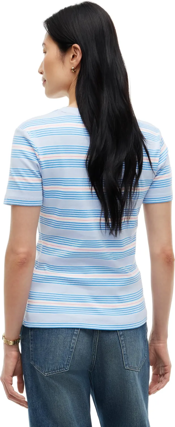 Tommy Hilfiger Slim Cody maglietta righe azzurra XXS