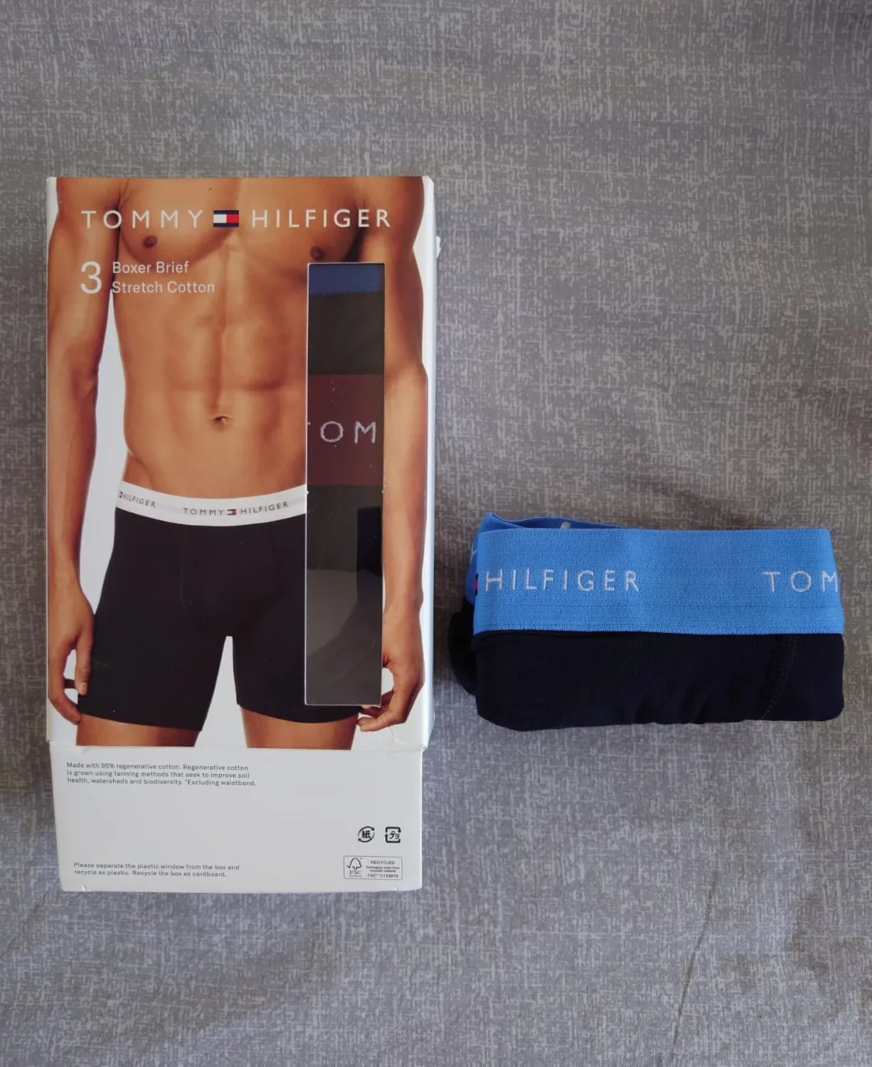 Tommy Hilfiger 3p Boxer Brief UM0UM03874 Boxer Uomo Elastico