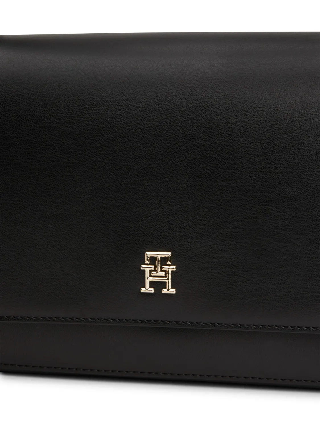 Tommy Hilfiger Borsa a Spalla Nera Tracolla Regolabile
