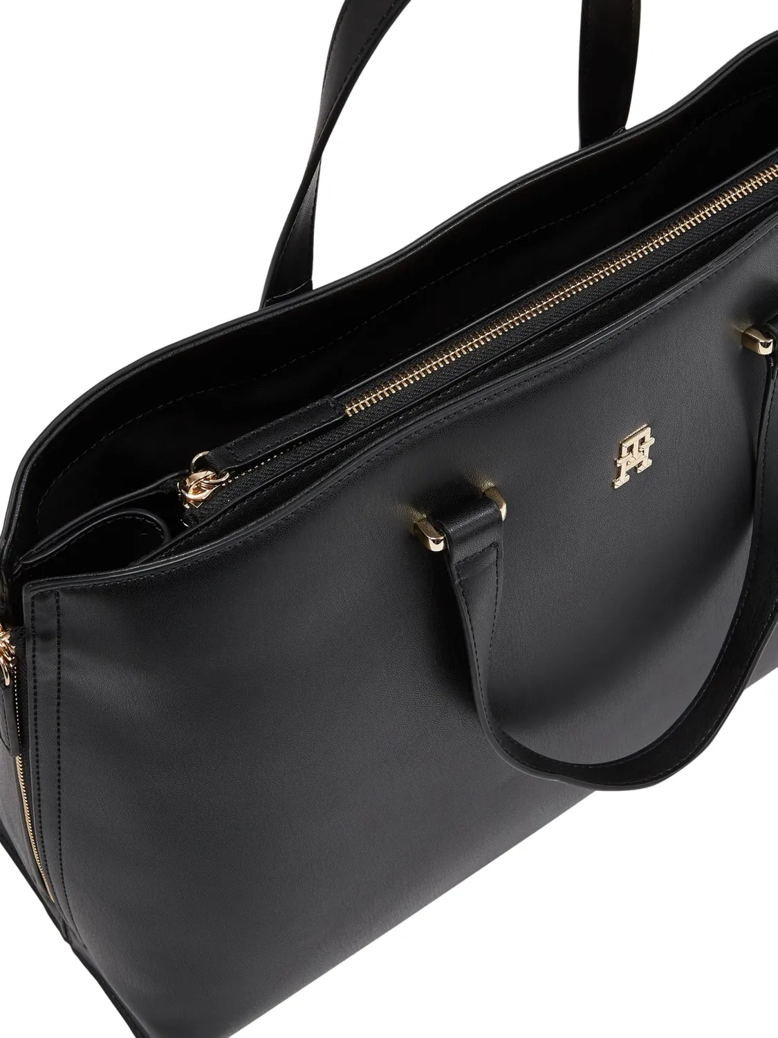 Tommy Hilfiger Modern Tote Bag Donna Nera con Scomparti