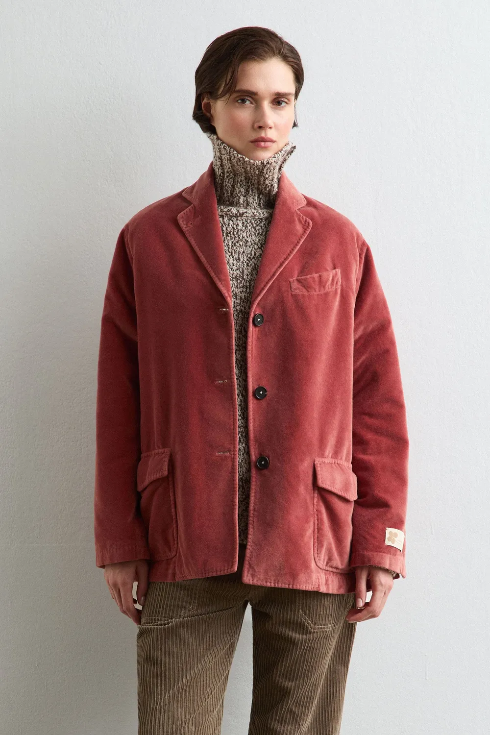 Massimo Alba Adelaide giacca donna Amber Glow velluto