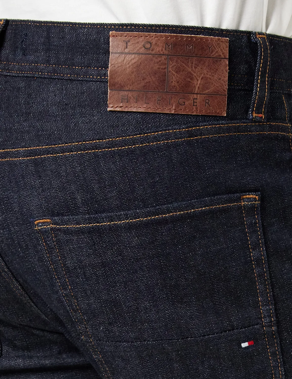 Tommy Hilfiger Core Straight Denton jeans uomo blu elasticizzato