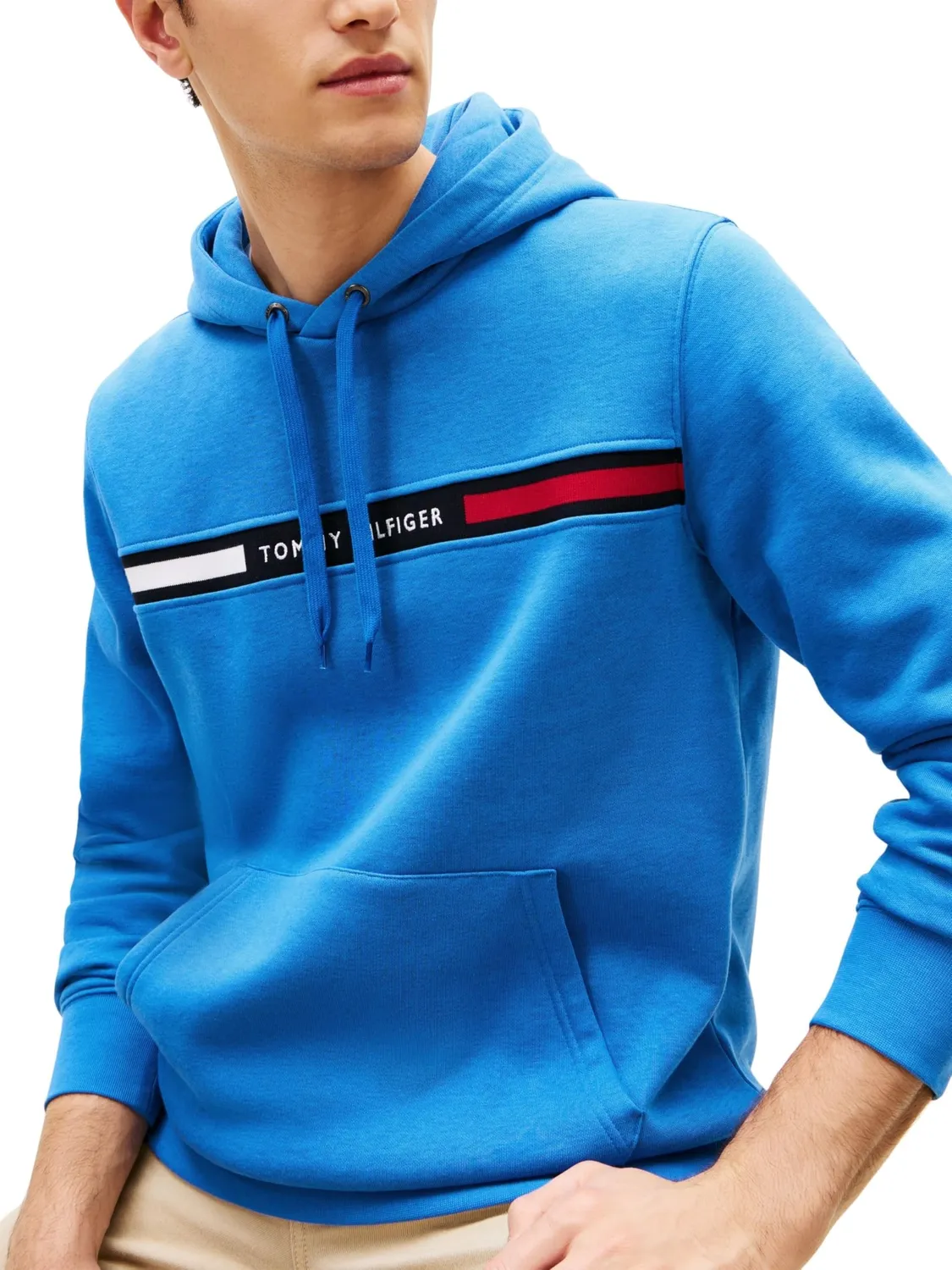 Tommy Hilfiger Chest Insert felpa uomo M Desert Sky