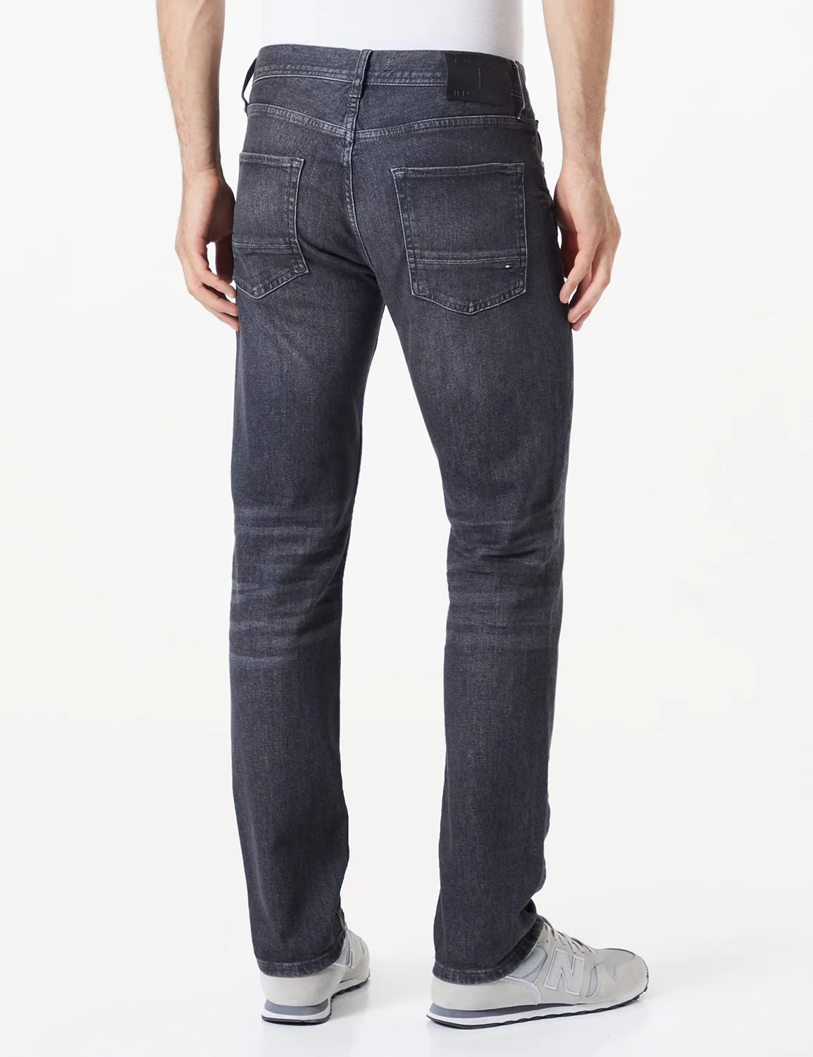 Tommy Hilfiger Milo Denton jeans uomo dritto nero
