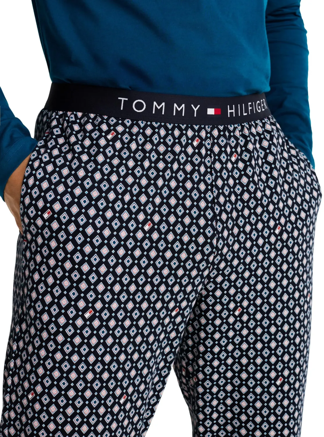 Tommy Hilfiger Jersey Pant Print pantalone jogging cotone