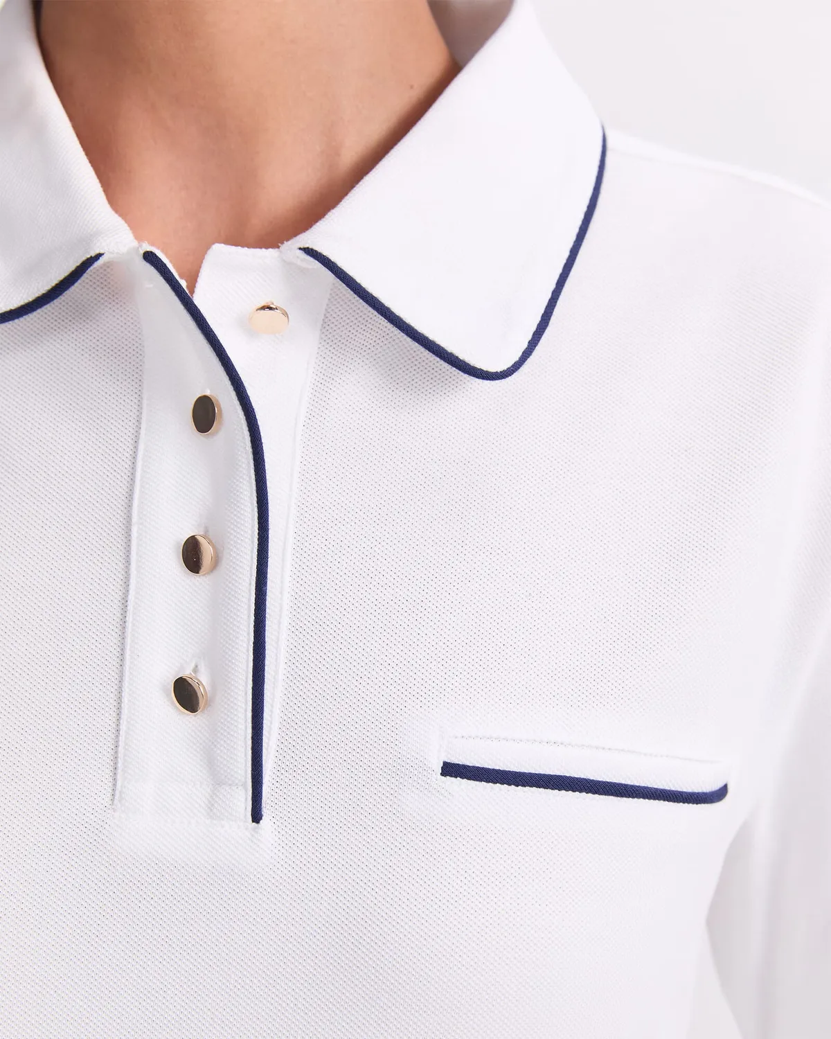 Sportscraft Tara Tipped Pique polo cotone