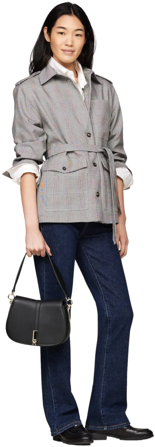 Tommy Hilfiger Heritage Saddle Bag borsa donna nero tracolla