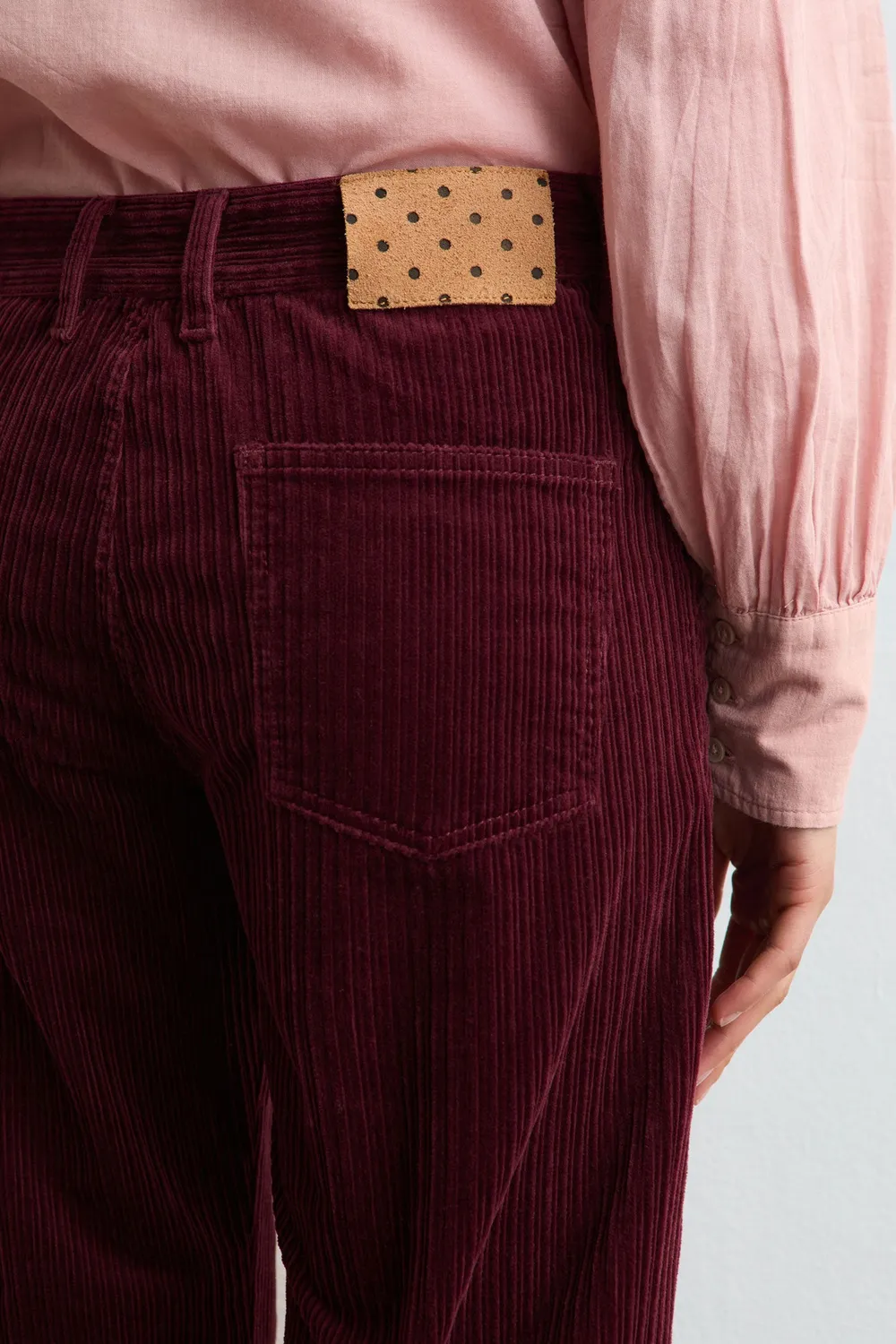 Massimo Alba Squalo pantaloni donna bordeaux velluto