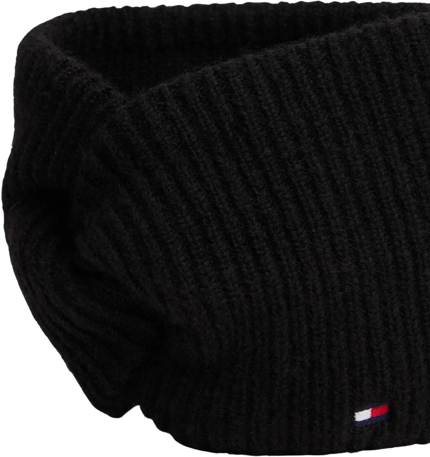 Tommy Hilfiger TH Flag AW0AW17778 fascia capelli donna nera cotone