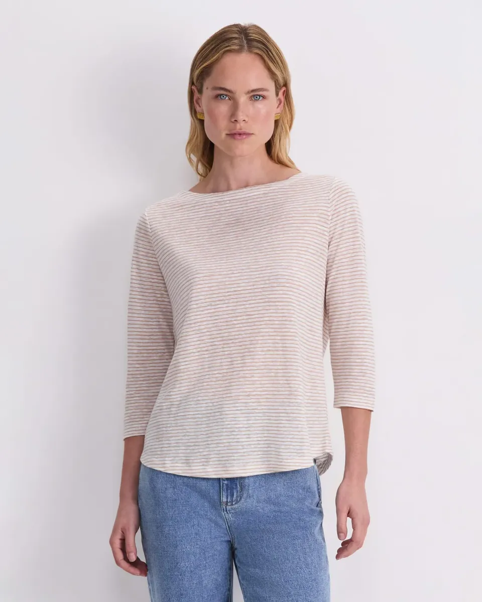 Sportscraft Cecile top donna lino scollo barca