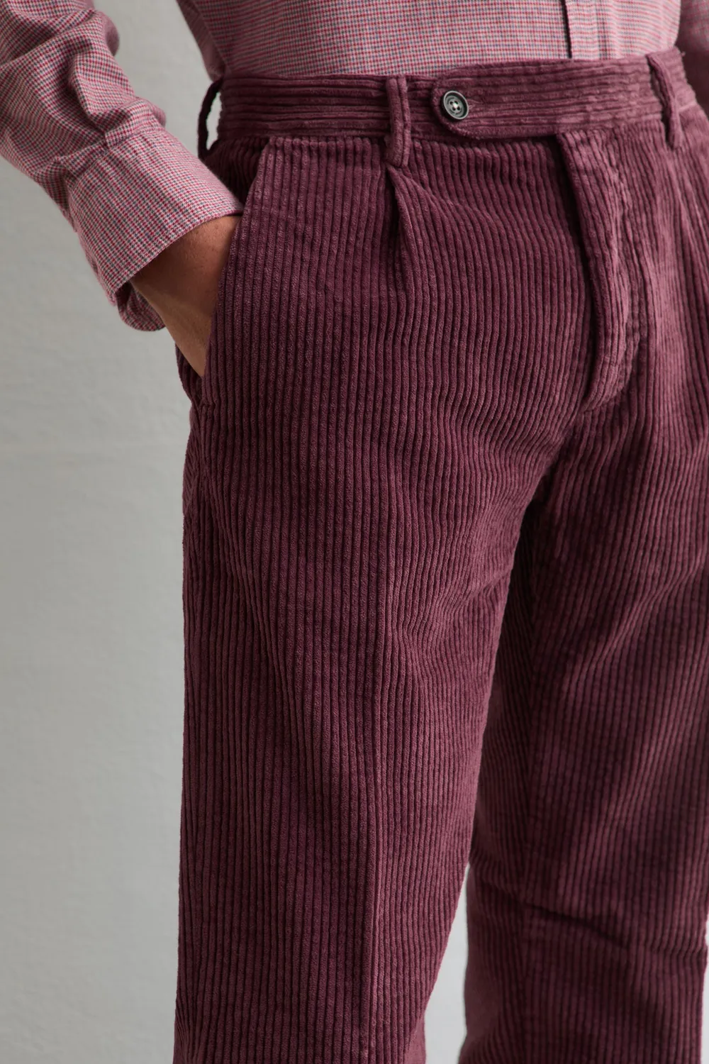 Massimo Alba Ionio2 pantaloni velluto cotone Rose Brown