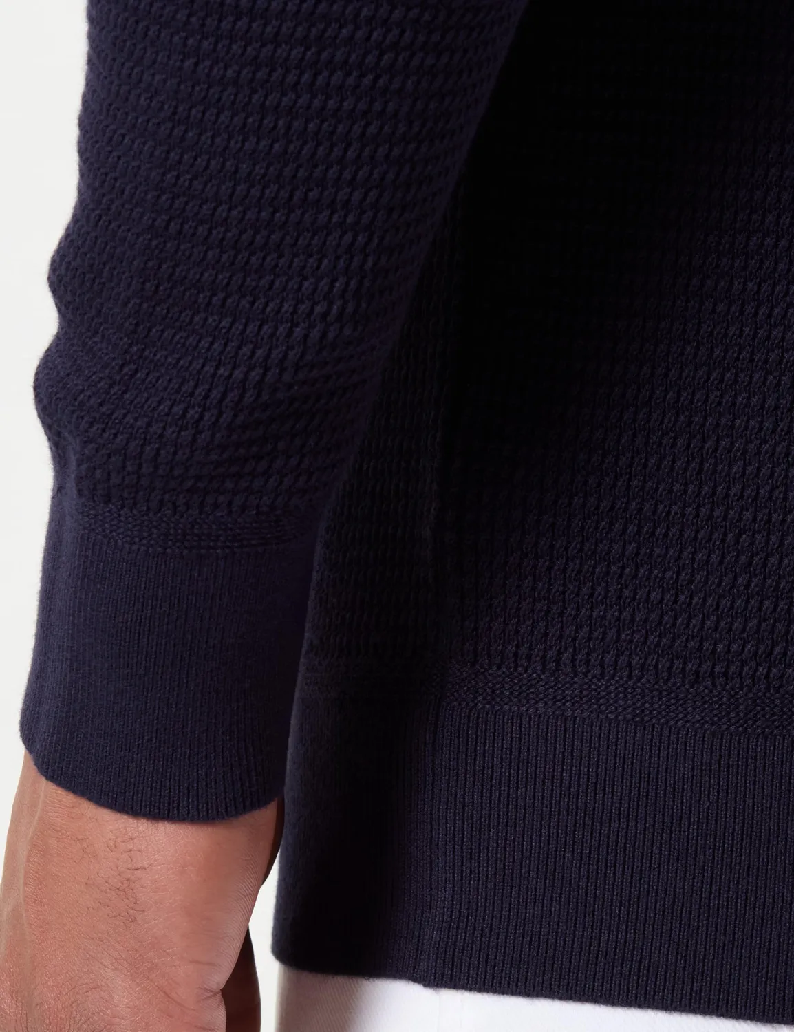 Tommy Hilfiger felpa uomo zip desert sky senza cappuccio pile