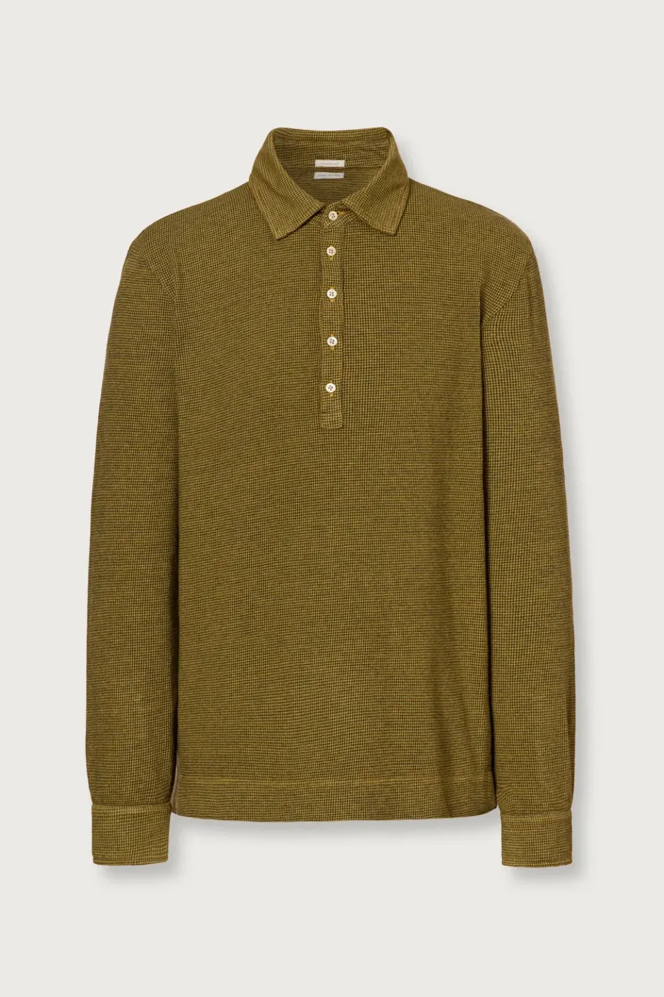 Massimo Alba Raya polo cotone cashmere nugget gold