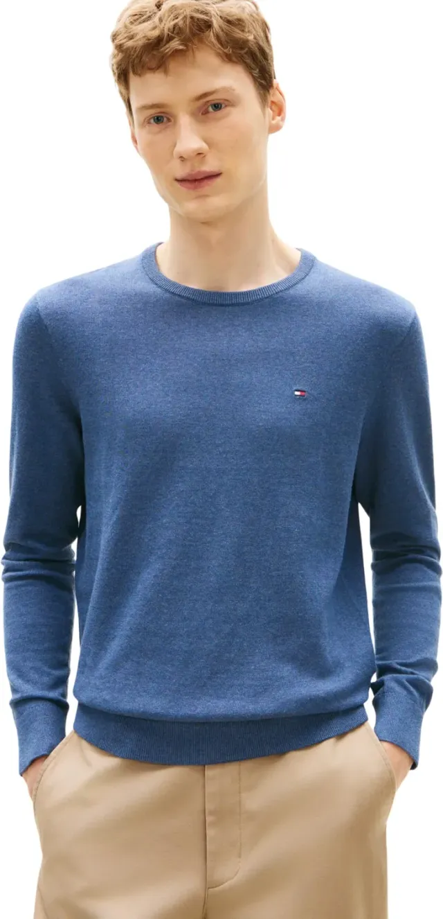 Tommy Hilfiger Essential Cotton maglione blu XL in cotone