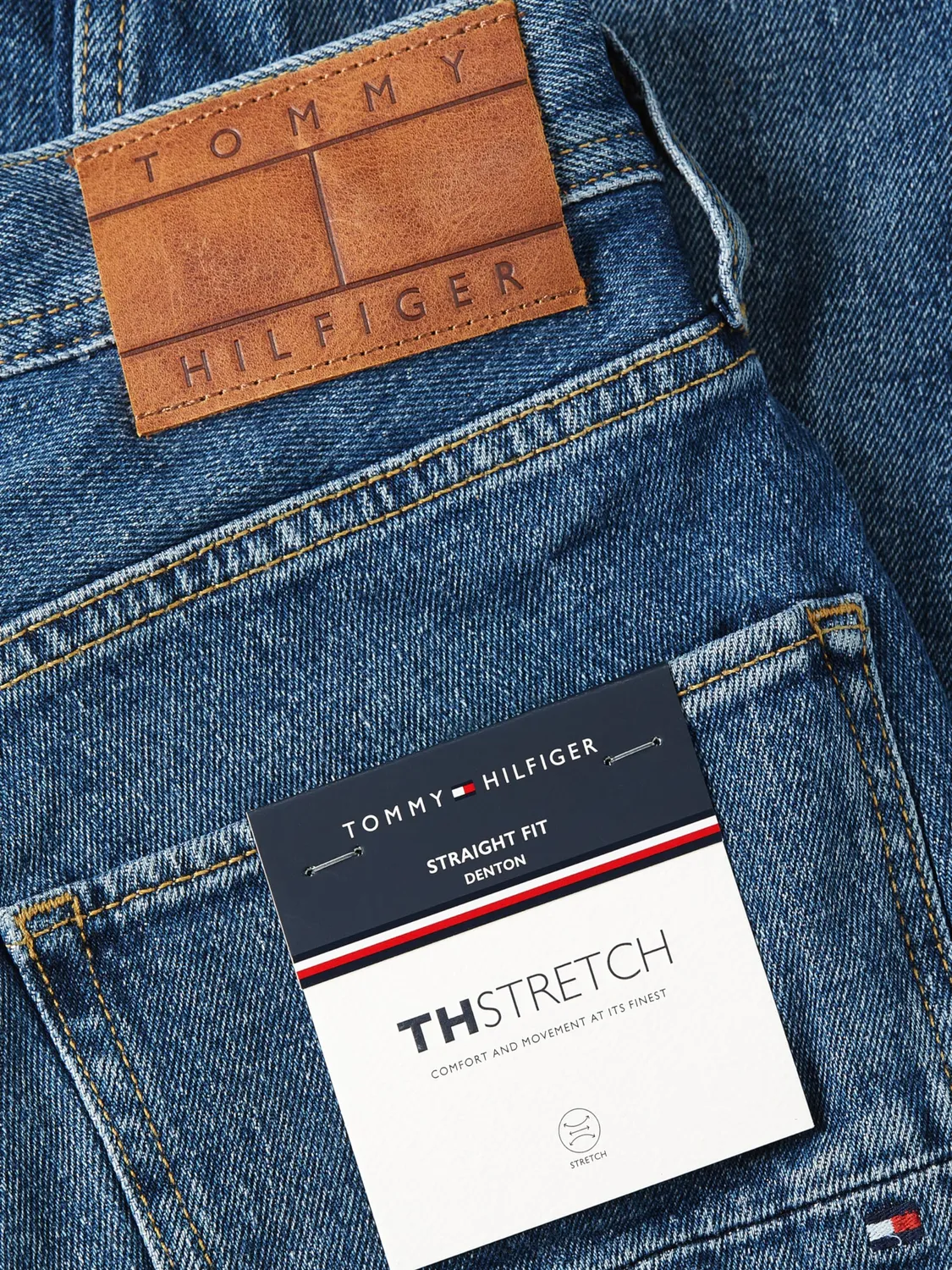 Tommy Hilfiger Denton Jeans Straight Uomo 32W/30L Blu