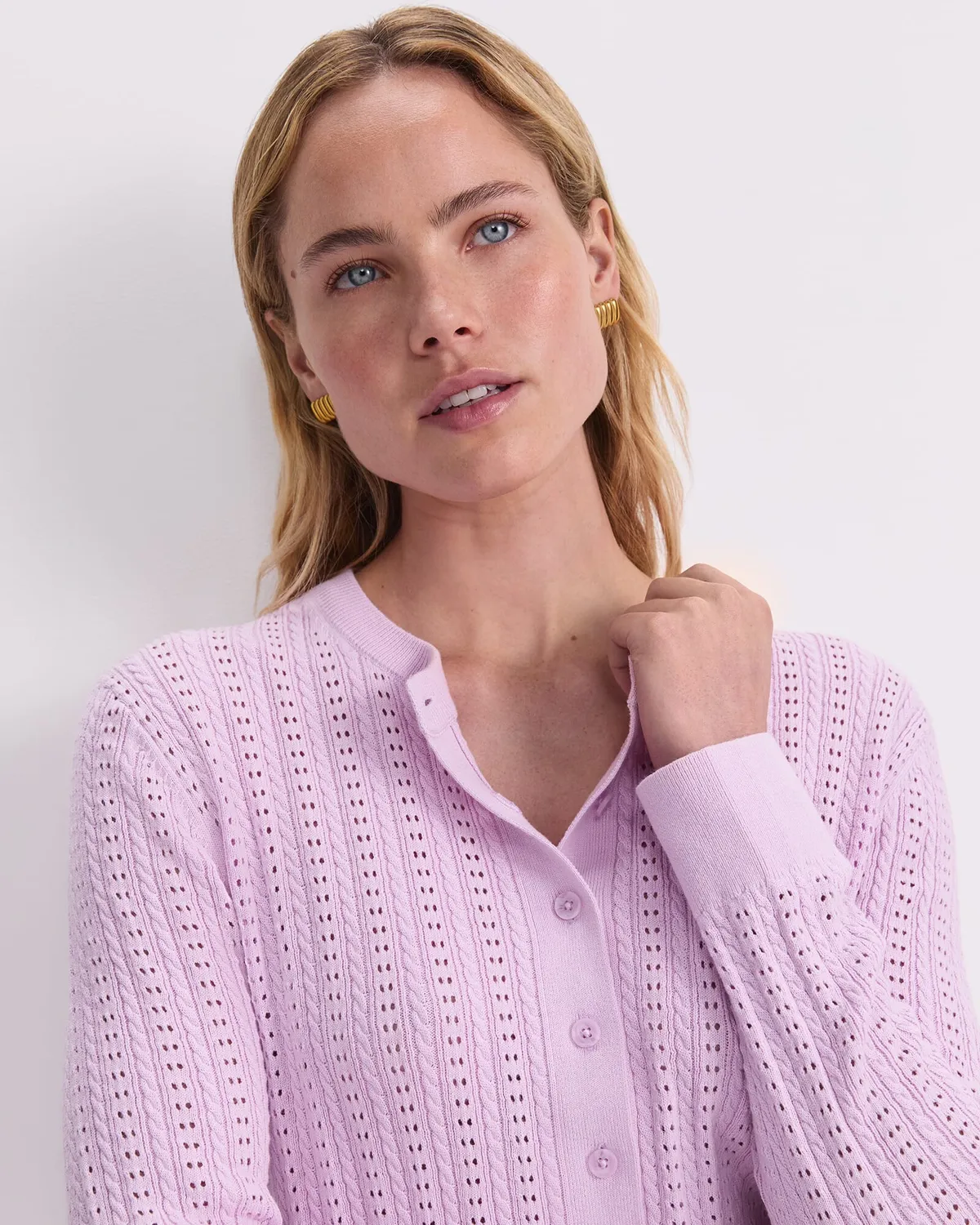 Sportscraft Elka cardigan cotone donna punto traforato