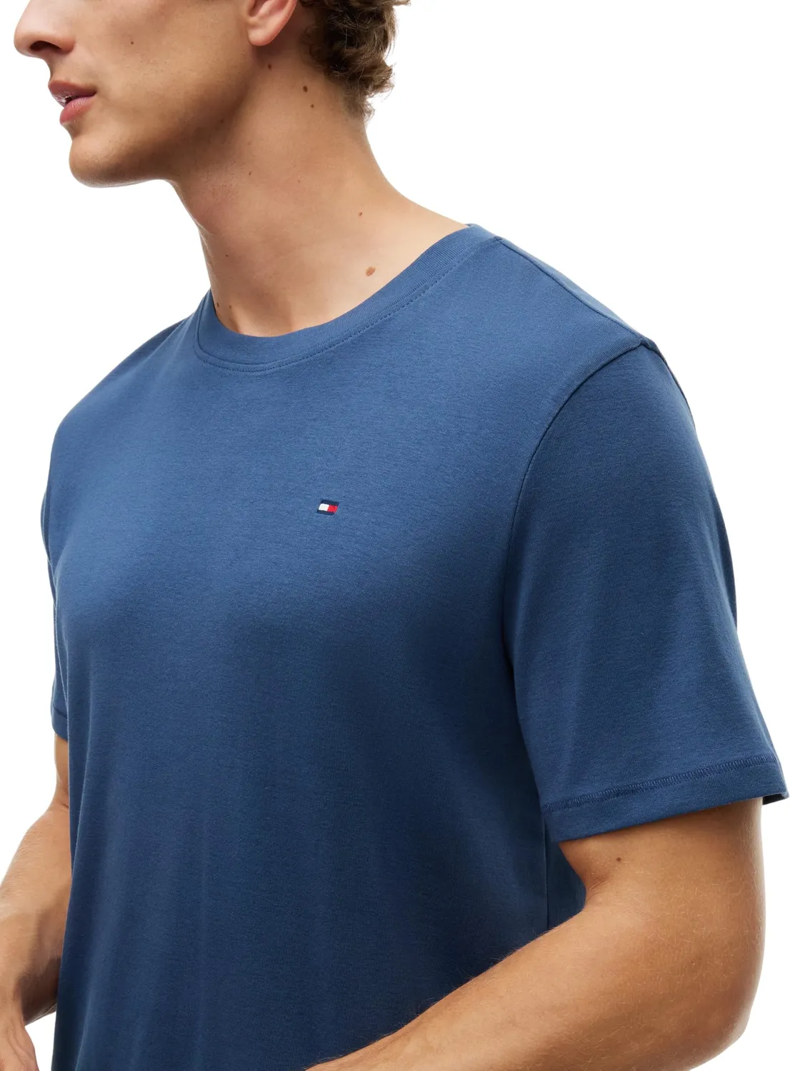 Tommy Hilfiger SS Tee Um0um03995 t-shirt uomo L azzurra