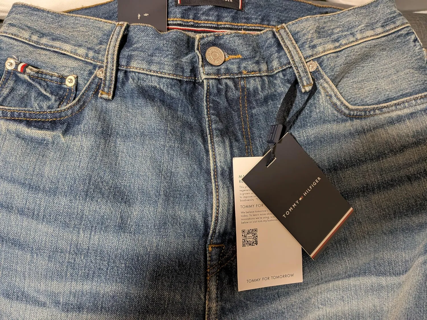 Tommy Hilfiger River MW0MW42330 jeans uomo 36W/32L blu