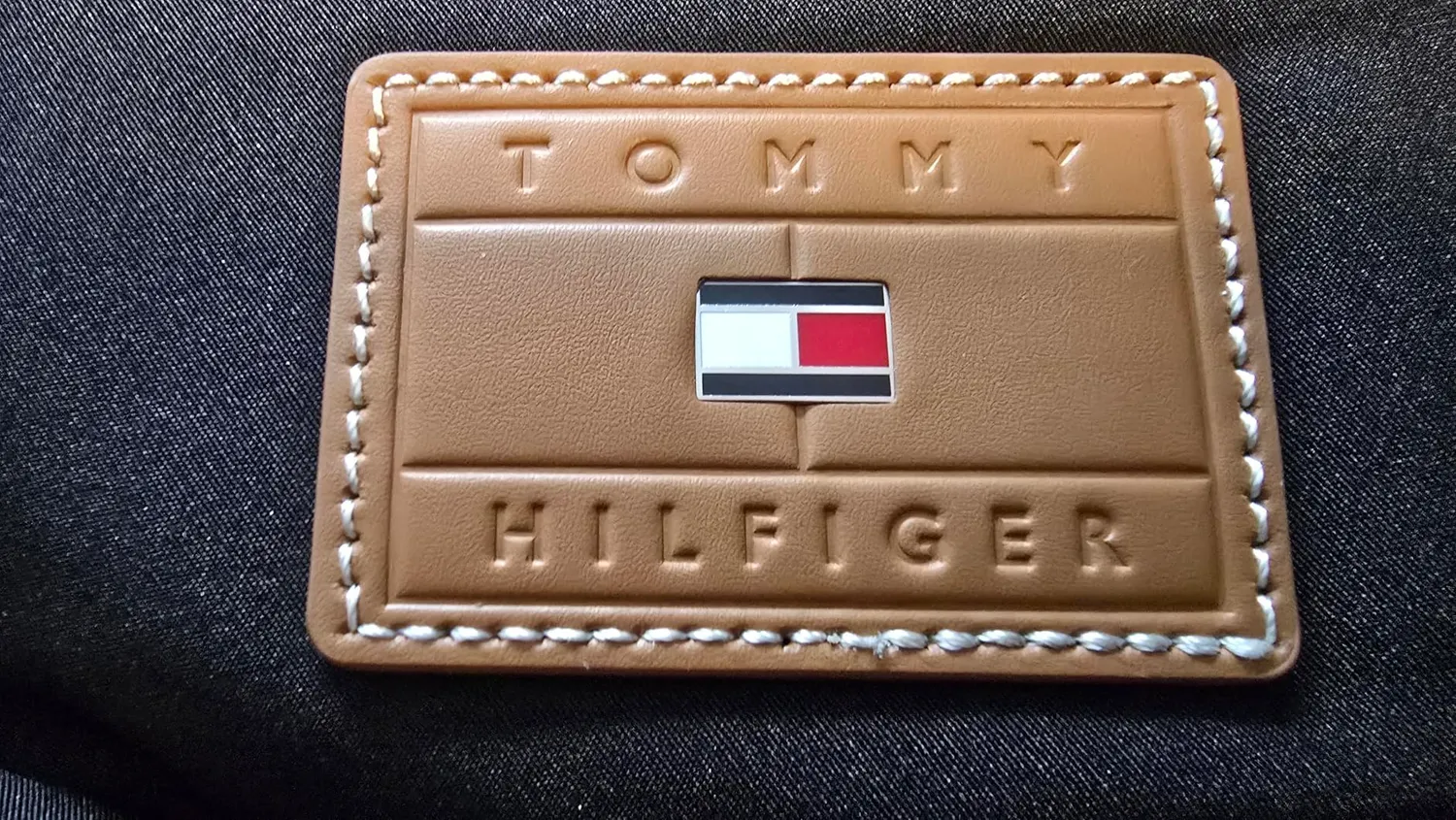 Tommy Hilfiger Flag zaino uomo marrone Dark Peanut poliestere