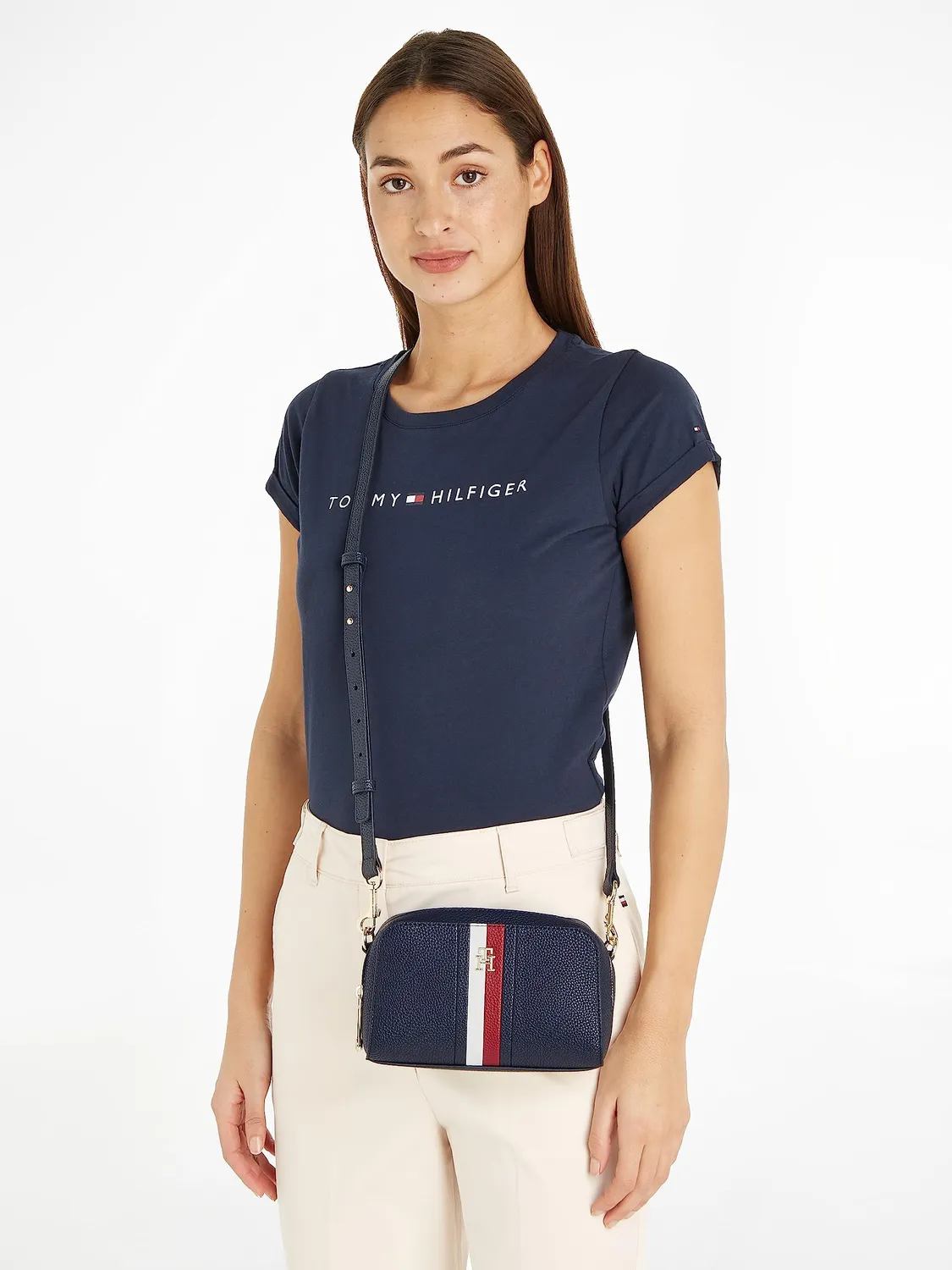 Tommy Hilfiger Emblem tracolla crossover blu space blue