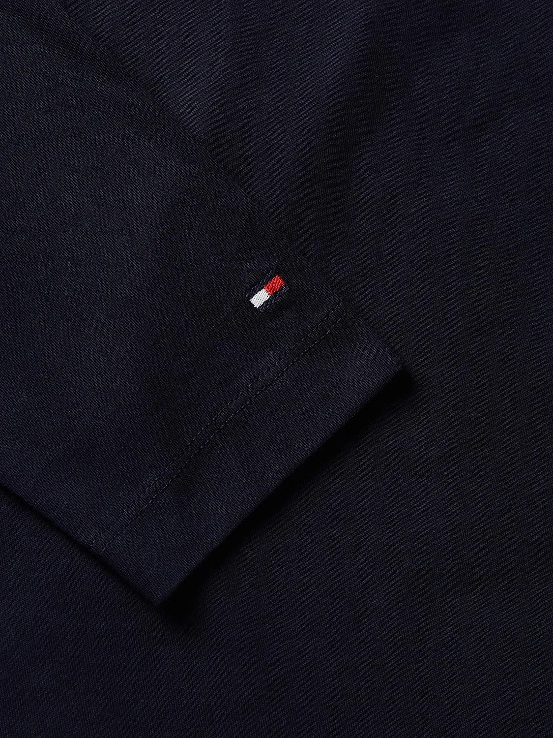 Tommy Hilfiger Monotype MW0MW32621 Maglietta Maniche Lunghe Bianca Cotone