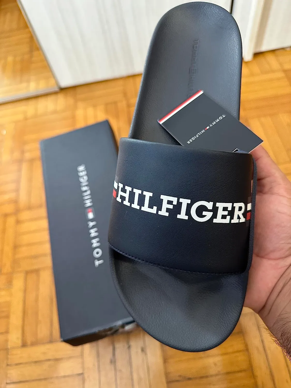 Tommy Hilfiger Corporate Flag FM0FM04613 ciabatte uomo blu slide
