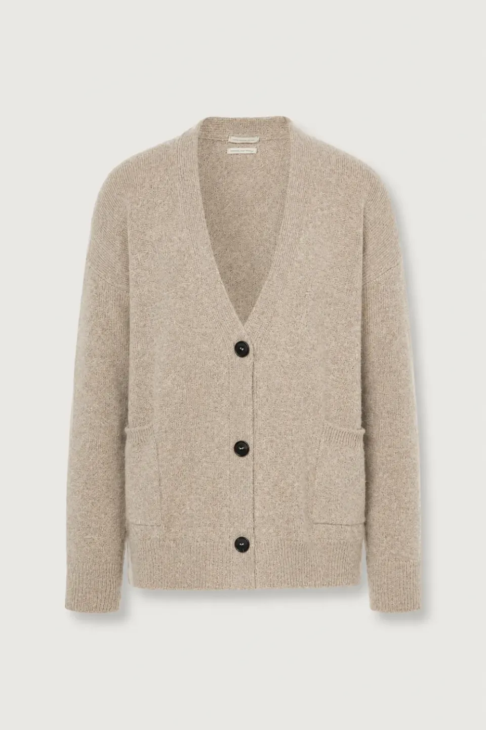 Massimo Alba Blanca cardigan donna pearl grey alpaca