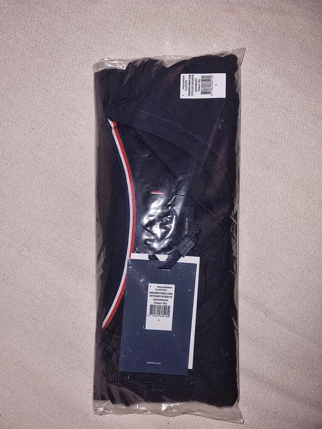 Tommy Hilfiger MW0MW10804 camicia slim uomo nera stretch