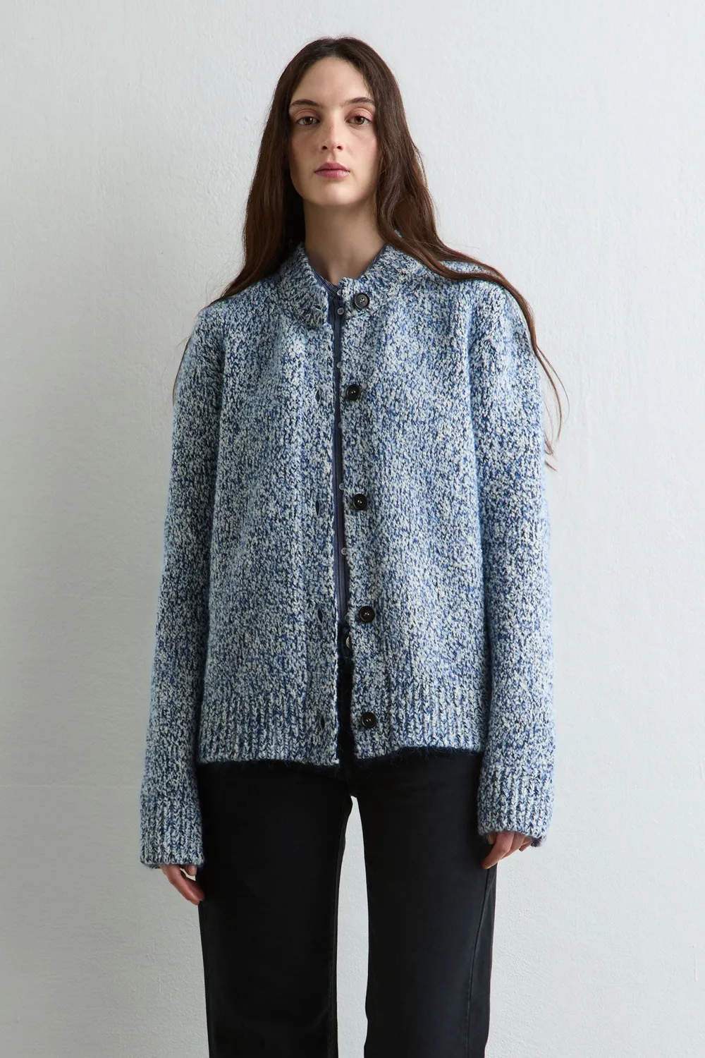 Massimo Alba Demetra cardigan royal blue alpaca