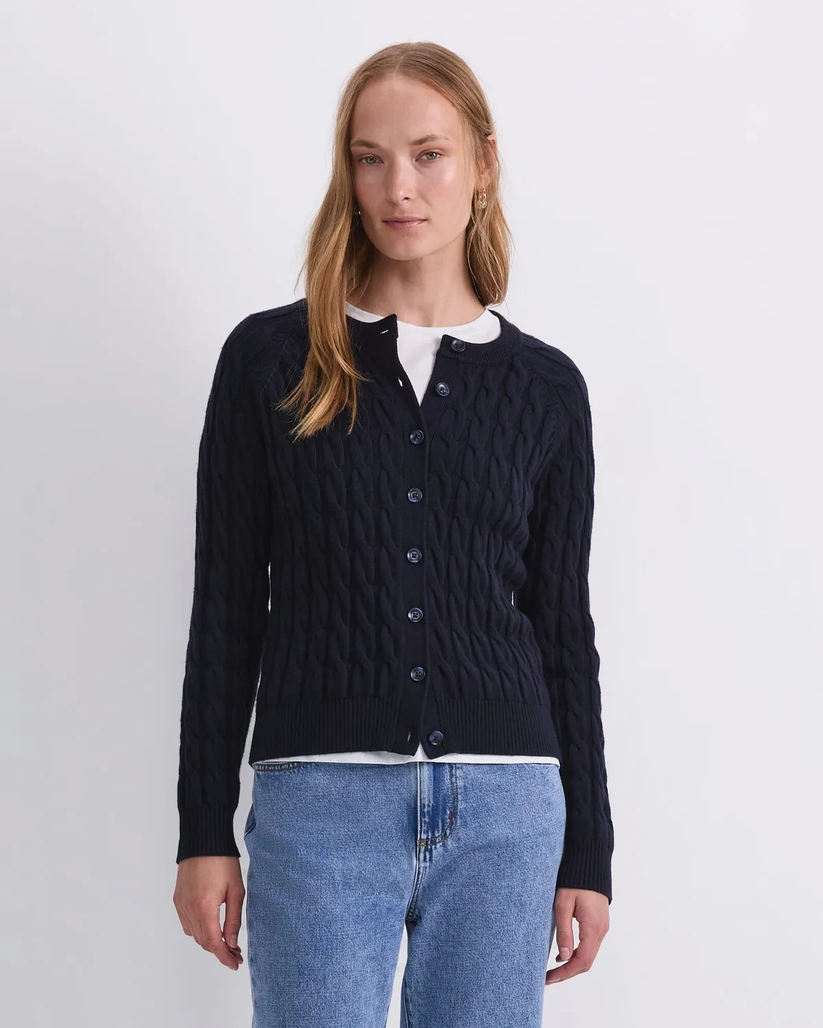 Sportscraft Merino Cable Cardigan cardigan lana unisex