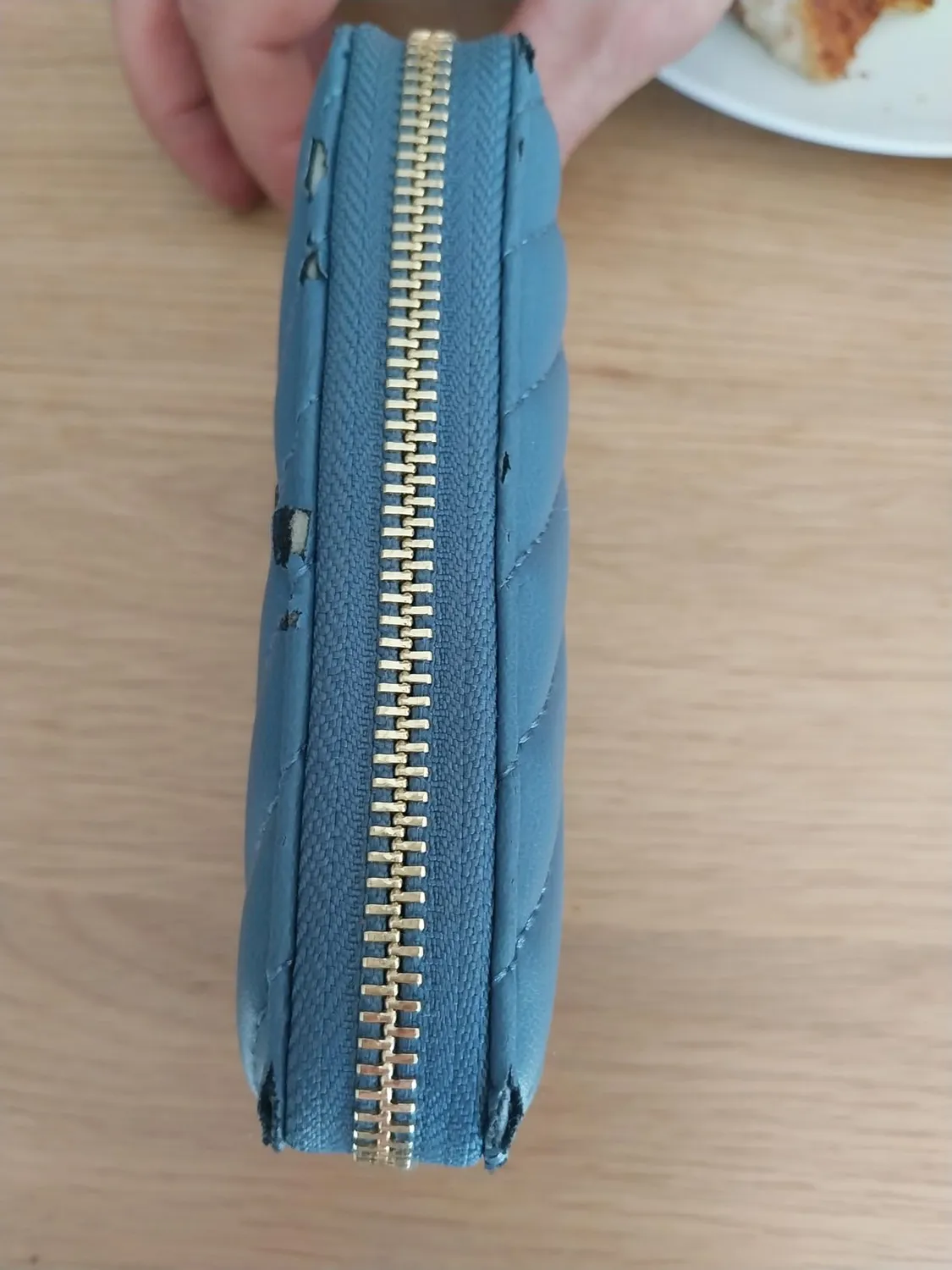 Tommy Hilfiger Poppy Portafoglio con Zip Faded Ink blu