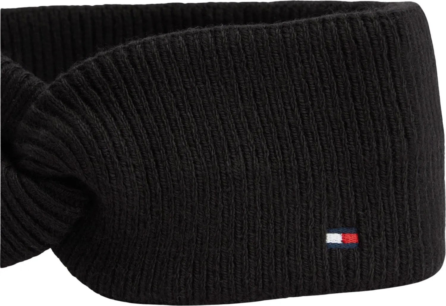 Tommy Hilfiger TH Flag Knit AW0AW19103 fascia nera