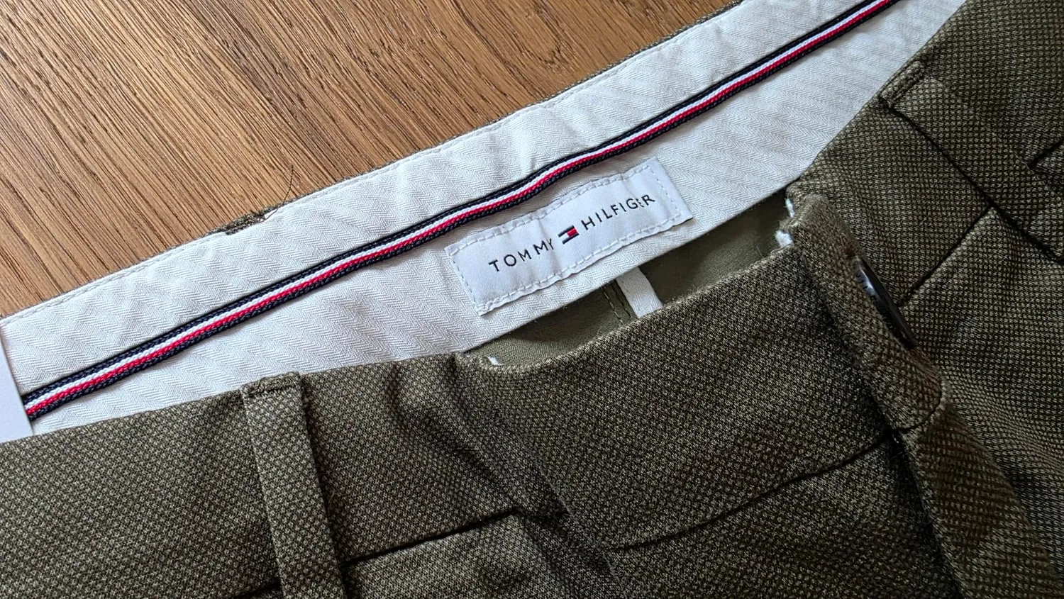 Tommy Hilfiger chino uomo pantaloni twill cotone regular