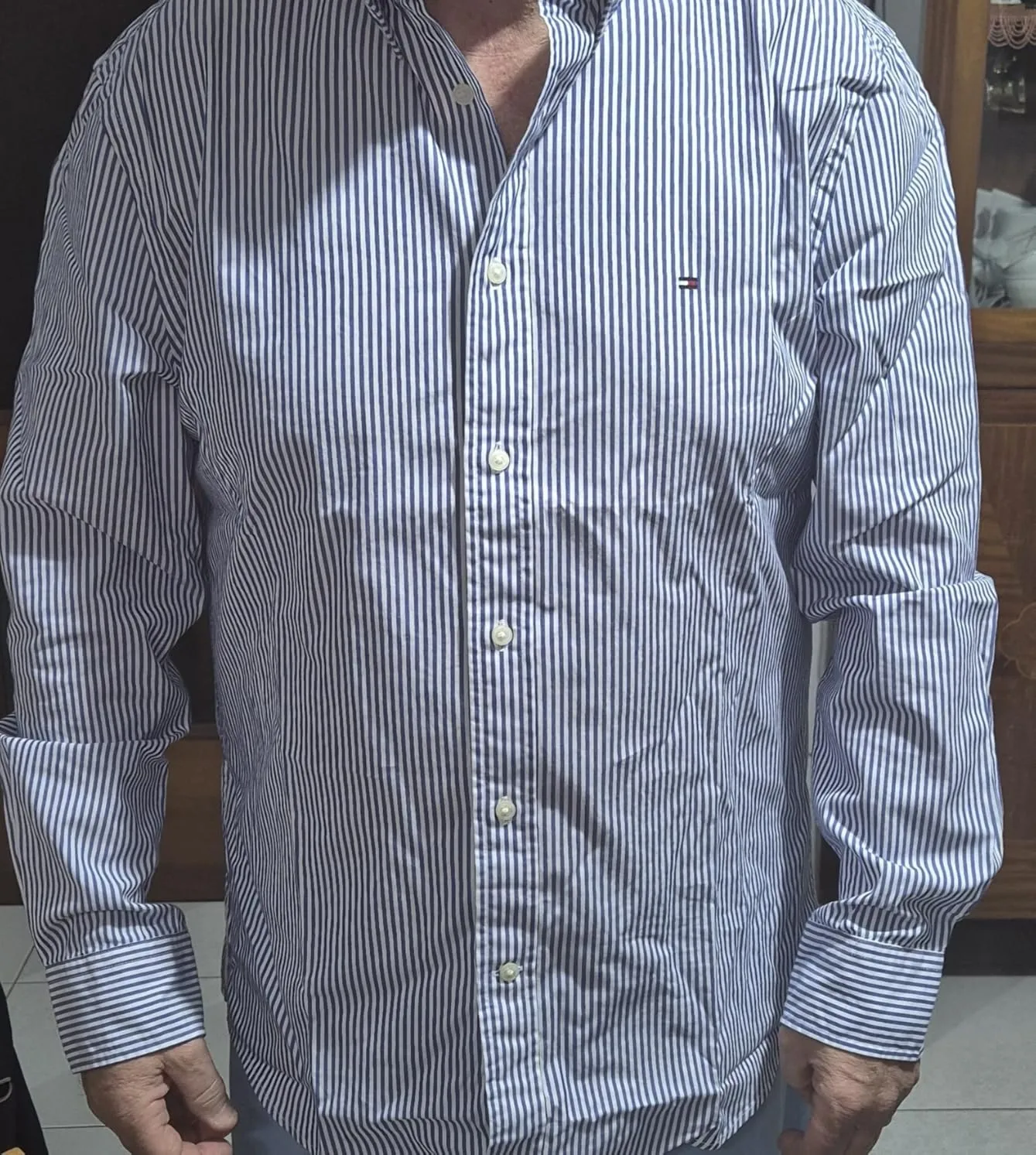Tommy Hilfiger Flex Poplin Classic camicia uomo regular fit