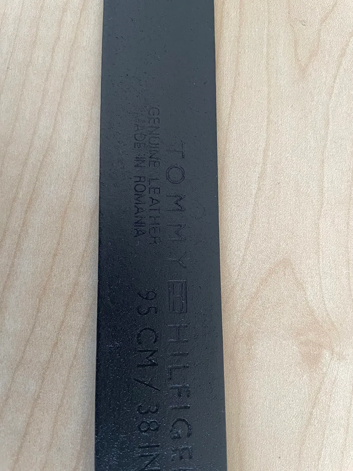 Tommy Hilfiger TH Plaque Belt 3.5 Adj cintura uomo 100 pelle