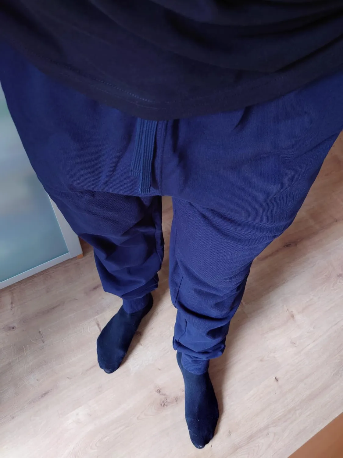 Tommy Hilfiger pantaloni tuta uomo neri felpati
