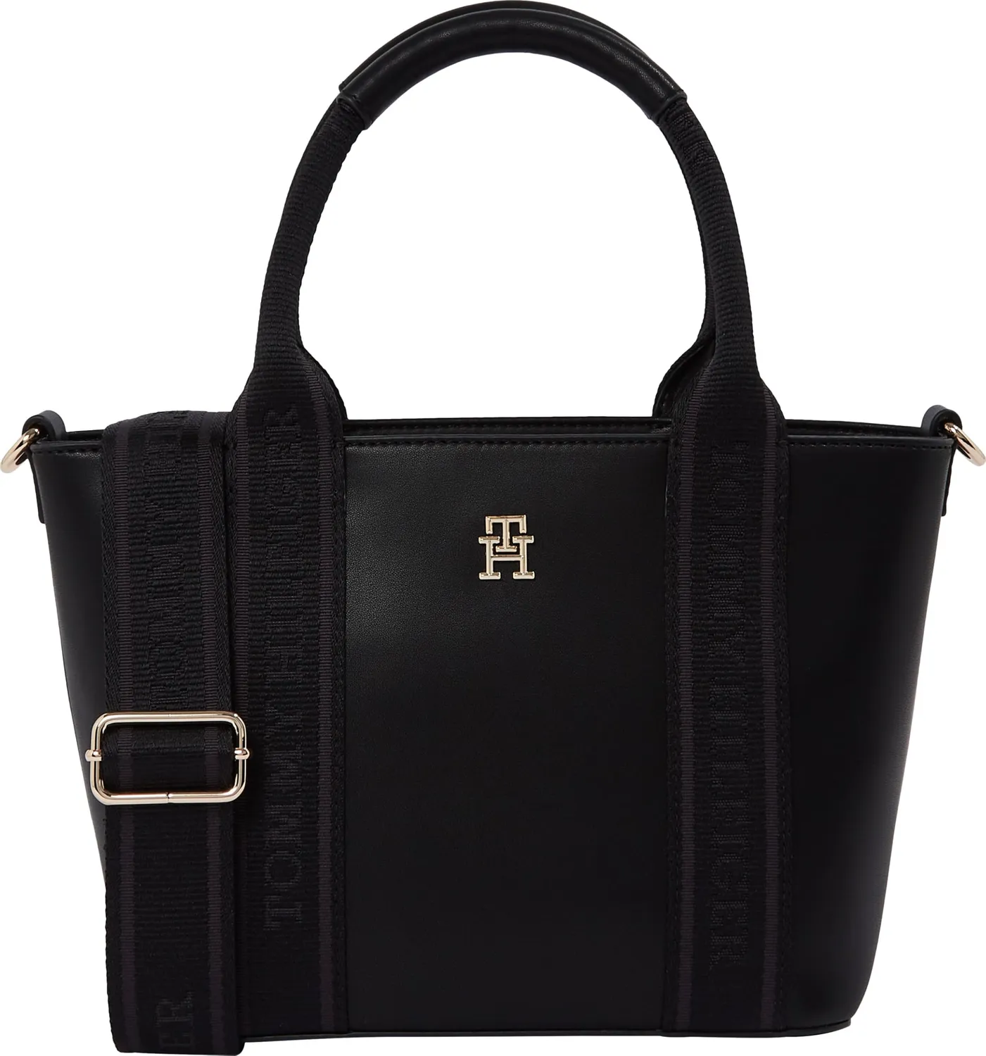 Tommy Hilfiger Logotape Mini tote piccola beige Coastal Taupe