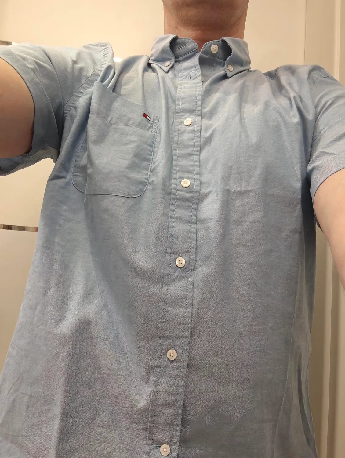 Tommy Hilfiger Oxford MW0MW42285 camicia uomo corte