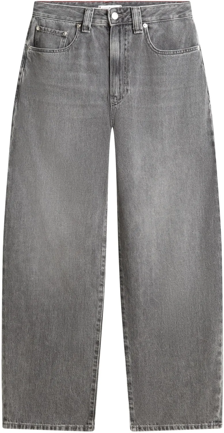 Tommy Hilfiger Grey Barrel Jeans Donna Grigio 28W/32L