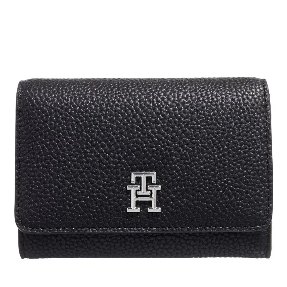 Tommy Hilfiger Emblem Medium Portafoglio Donna Piccolo Pelle